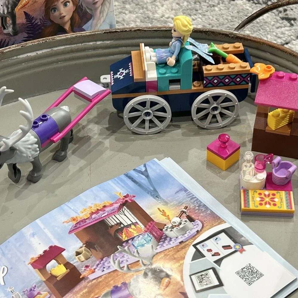 LEGO‎ Disney Frozen II Elsa's Wagon Adventure 41166 + Anna & Olaf - Complete